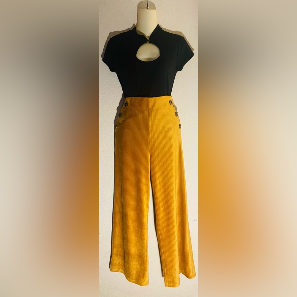 DERIK 🖤 HEART FLARE SAILOR PANTS